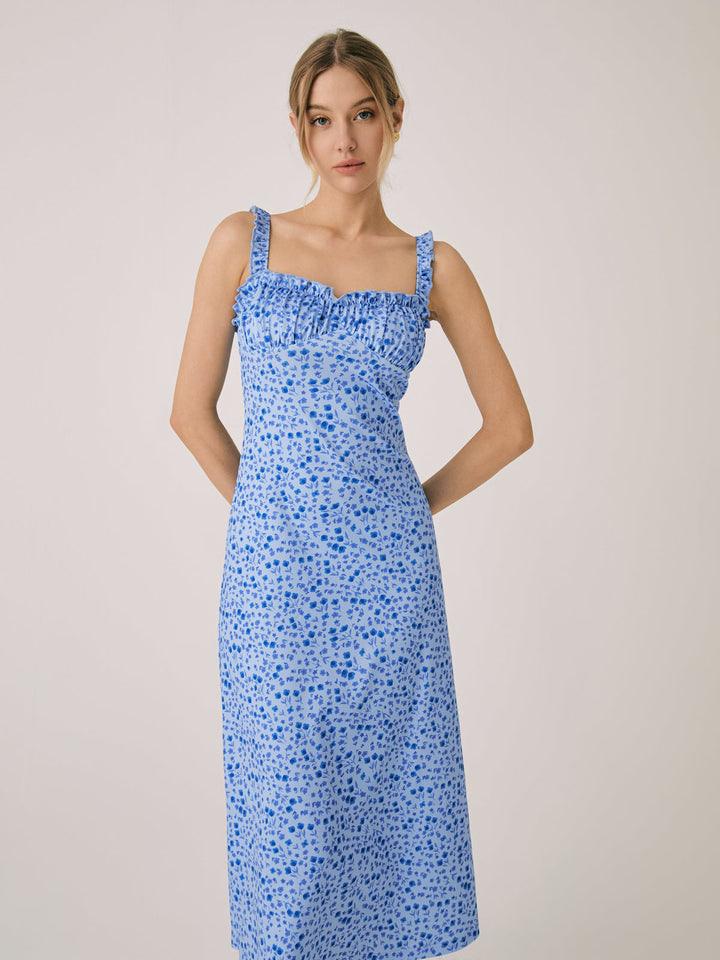 MAYA™ | FLORAL ELEGANCE MIDI DRESS