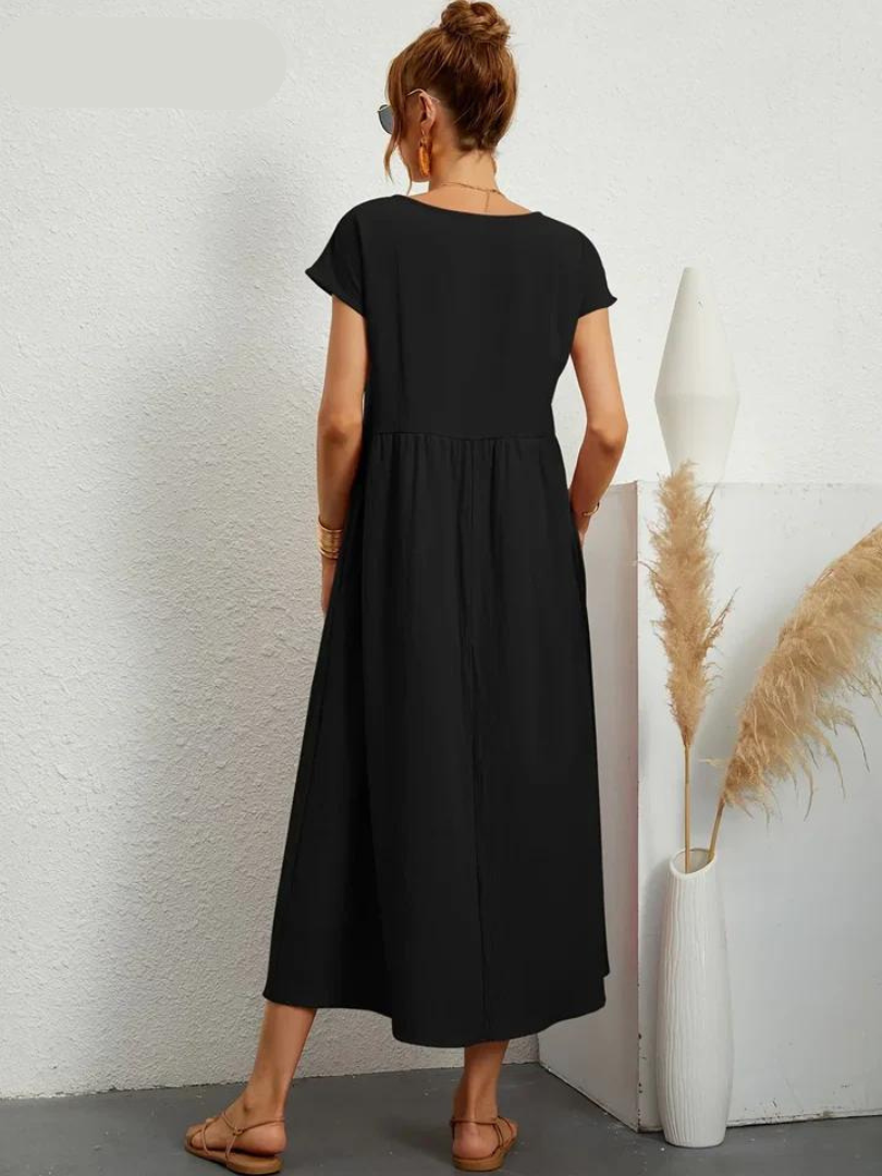 ZARA™ - ELEGANT COTTON AND LINEN DRESS