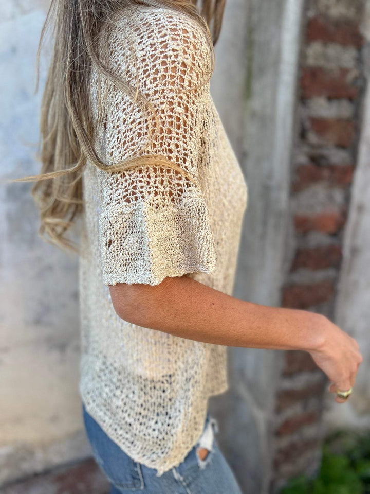 LORENE™ | TEXTURED KNIT TOP